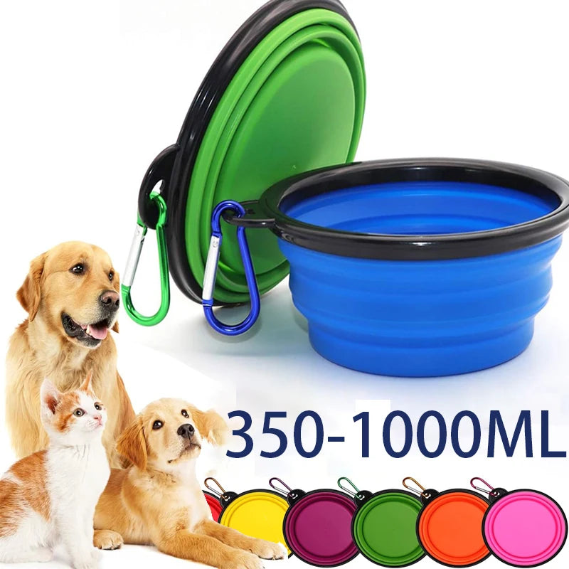 2-in-1 Collapsible Travel Bowl